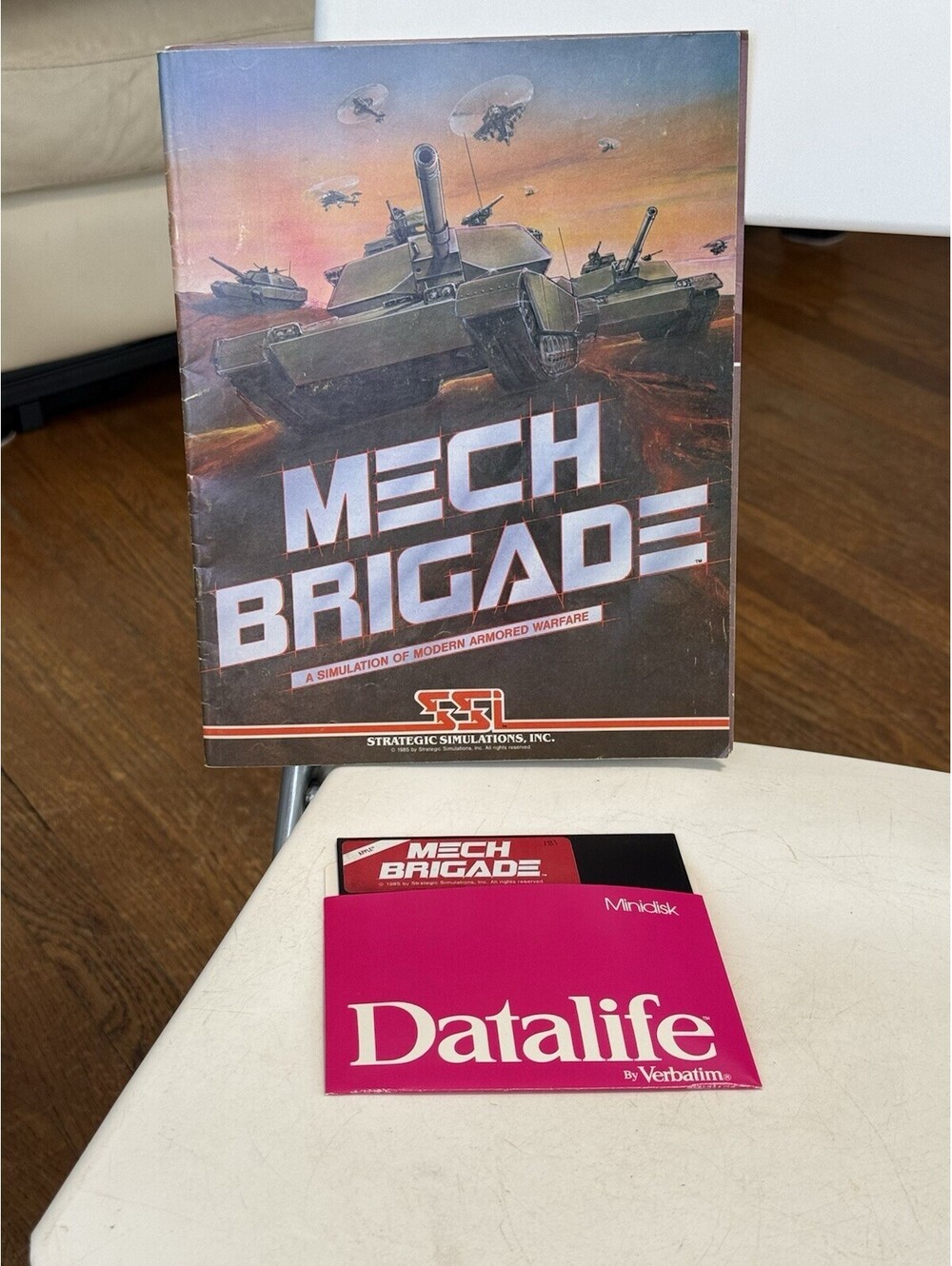 Mech Brigade - SSI - Atari 8-Bit , With Manual , Looks Good Is ( Untested )